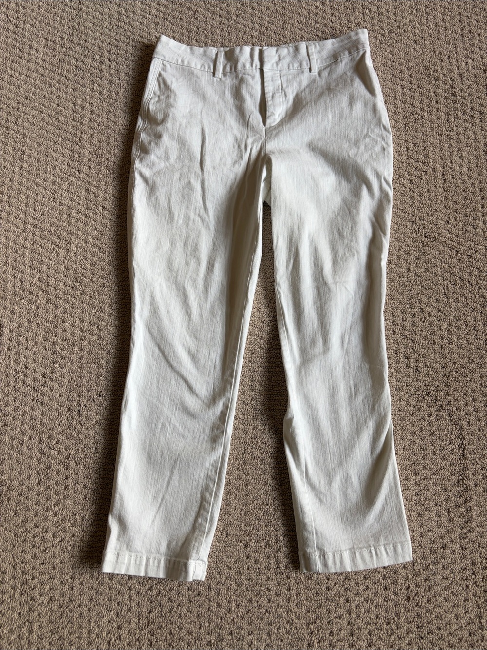 NYDJ Men's White Straight-Leg Chinos
